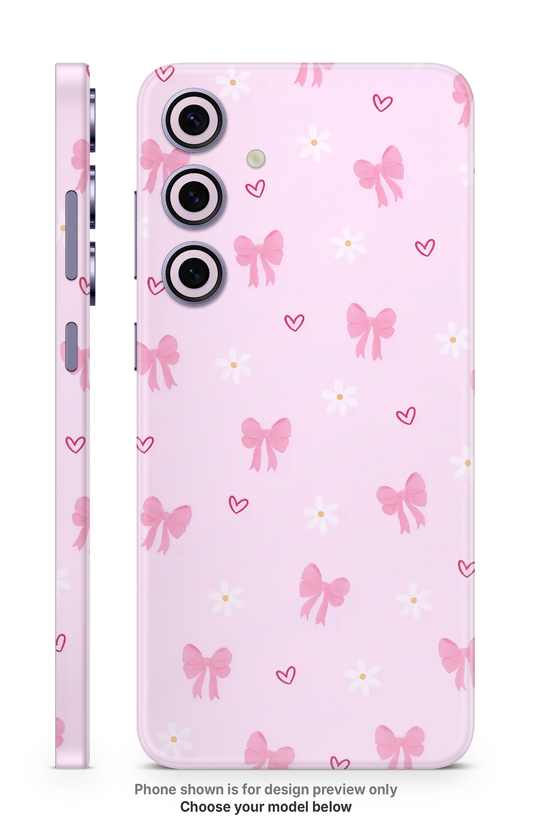 Pink Butterfly Mobile Skin
