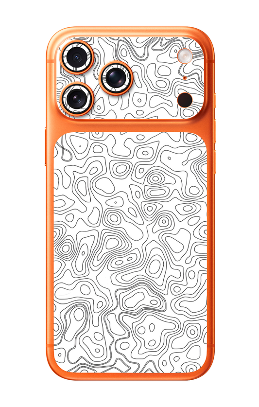 Topography White Camera & Pocket Edition Mobile Skin for iPhone 17 Pro & 17 Pro Max